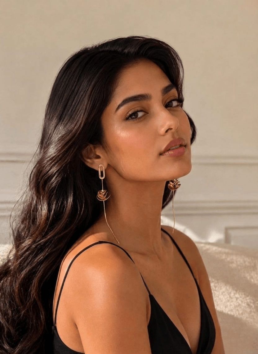 Golden Chain Earrings - EWS-EAR-001-2 - Luxeria