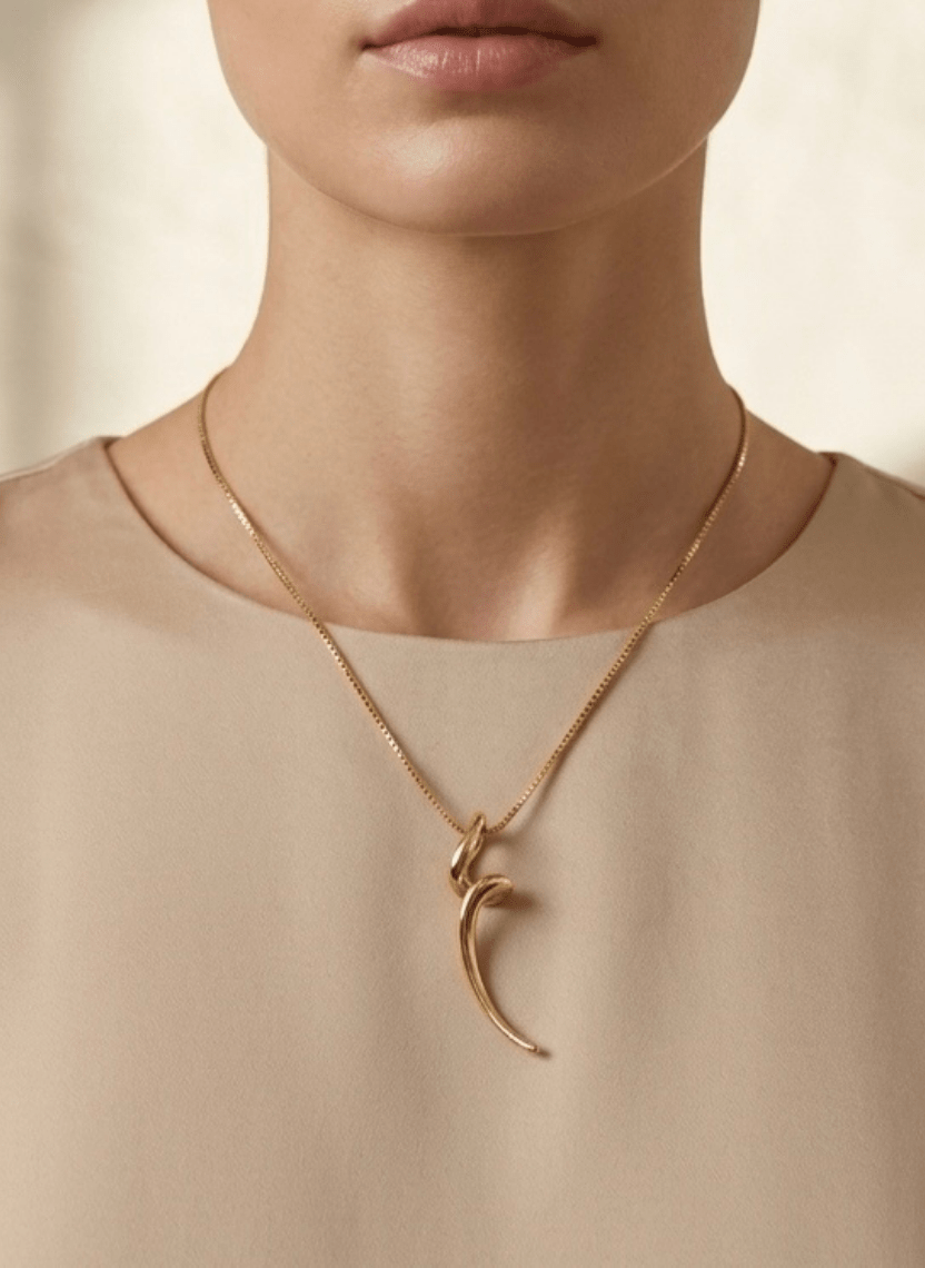 Golden Curve Chain - NAK-CHA-006 - Luxeria