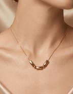 Golden Edge Glow Necklace - LUXCHA-D2-36 - Luxeria