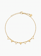 Golden Geometric Triangle Anklet - 6NAK-ANK-003-B - Luxeria