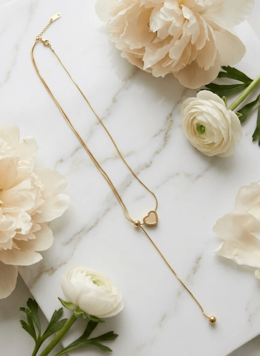 Golden Heart Chain - EWS-CHA-013 - Luxeria