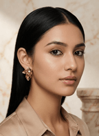 Golden Leaf Earrings - EWS-EAR-008-1 - Luxeria