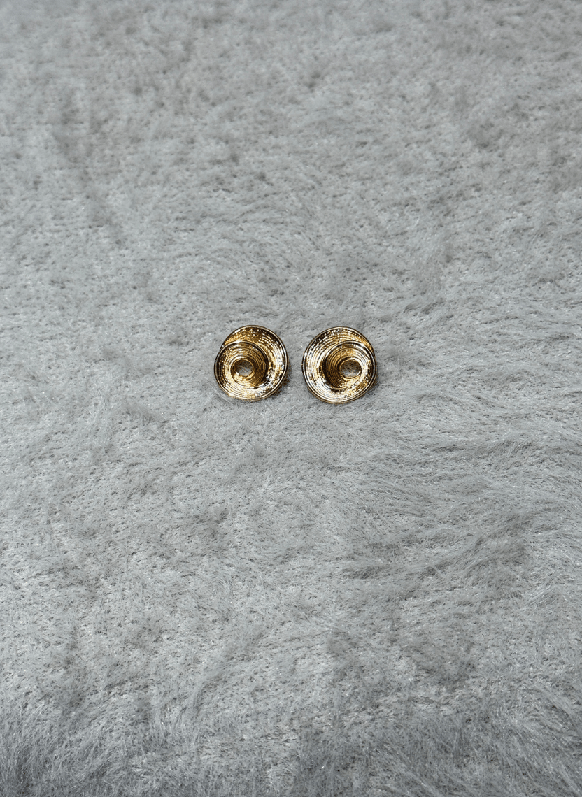 Golden Spiral Earrings - NAK-EAR-002-1 - Luxeria