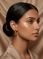 Golden Swirl Earring - LUXEAR-AA57 - Luxeria