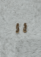 Golden Swirl Earring - LUXEAR-AA57 - Luxeria