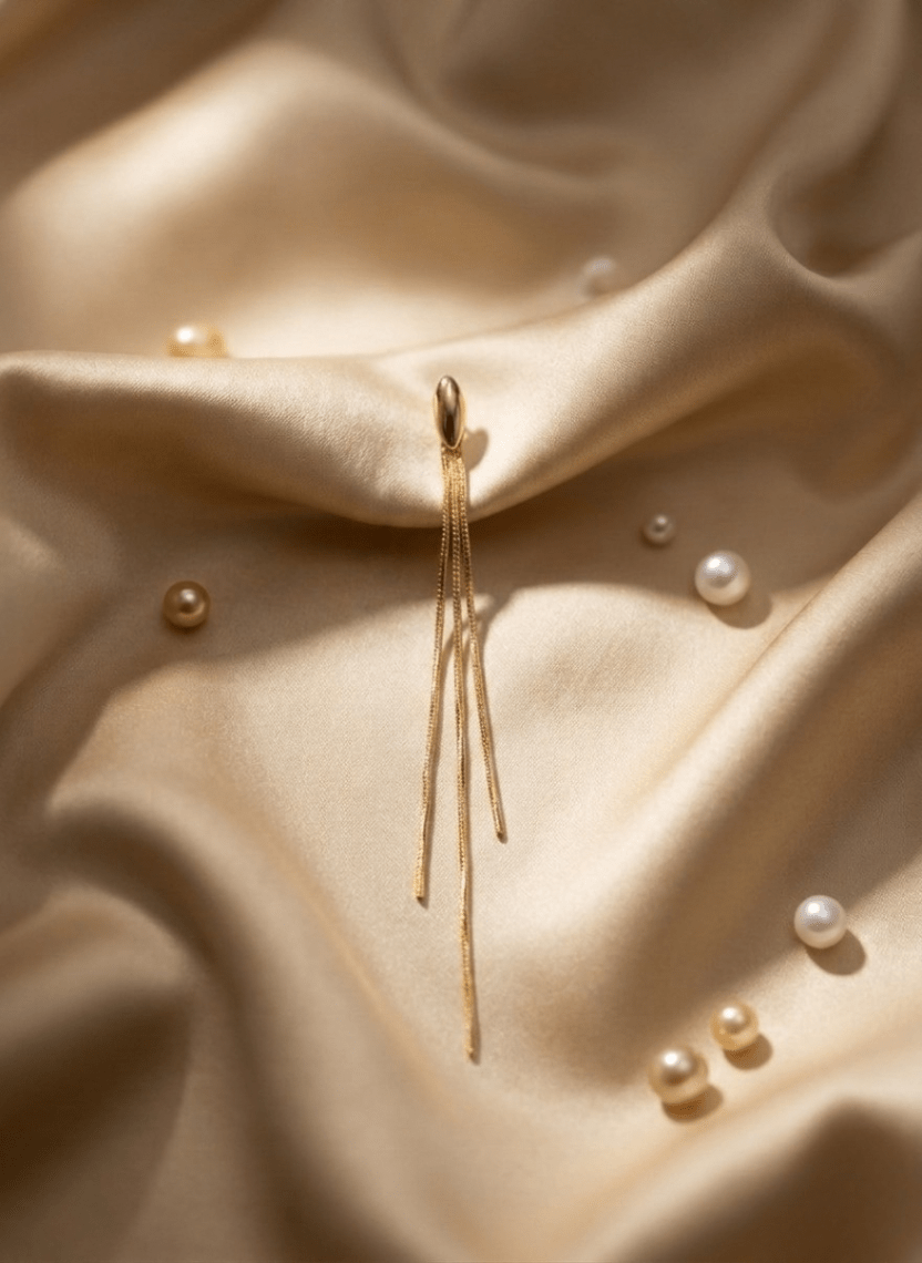 Golden Thread Earrings - EWS-EAR-002-1 - Luxeria