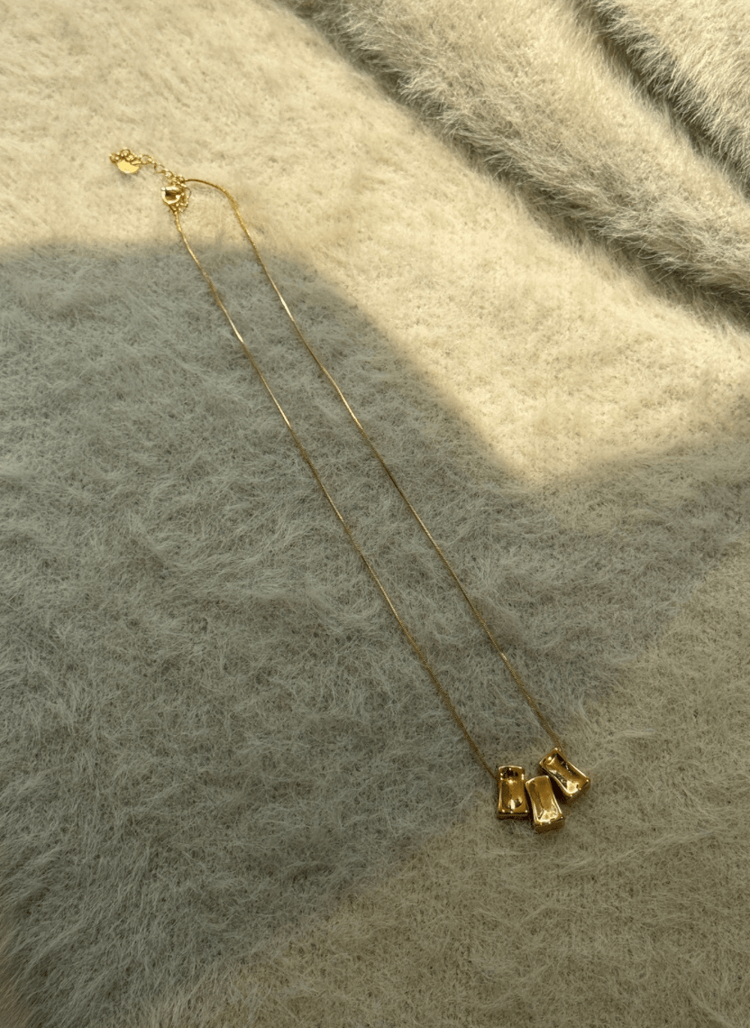 Golden Trio Necklace -  - Luxeria