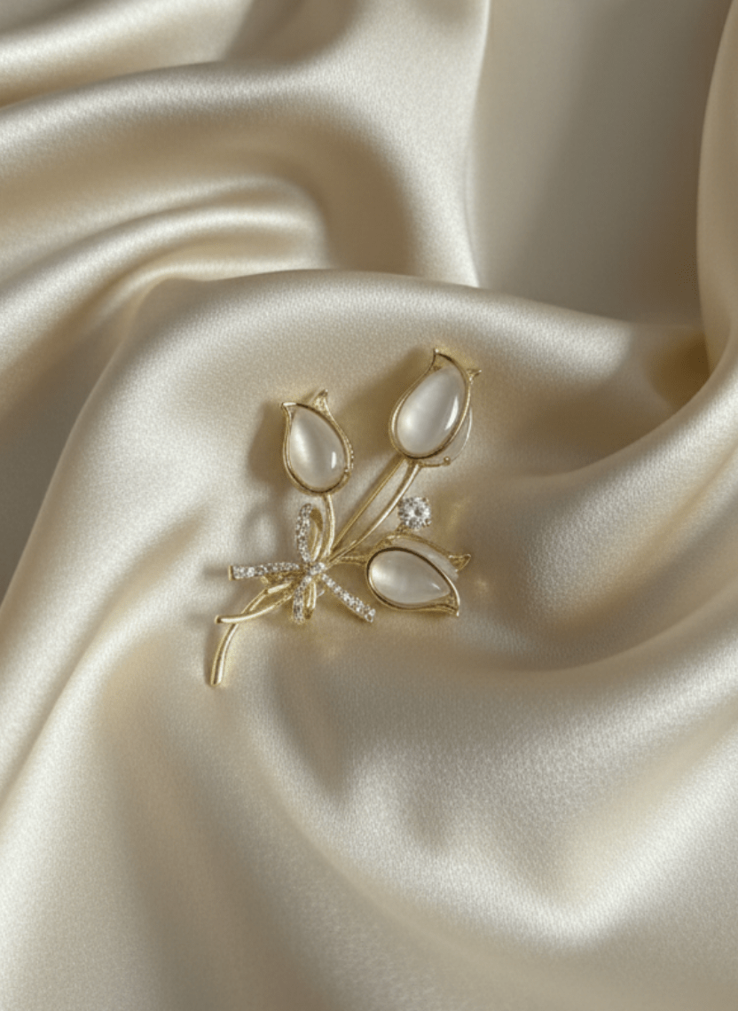 Lumina Tulip Brooch Pin - WEB-B-010 - Luxeria