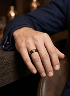 Midnight Edge Ring Men’s Ring - HOT-RIN-007-1 - Luxeria