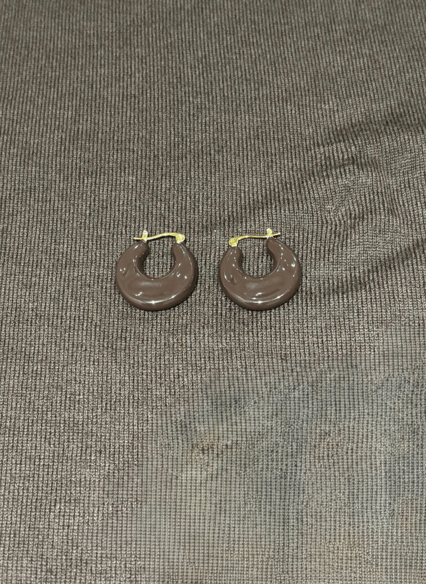 Midnight Resin Earrings - NAK-EAR-004-1 - Luxeria