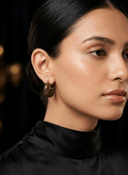 Midnight Resin Earrings - NAK-EAR-004-1 - Luxeria