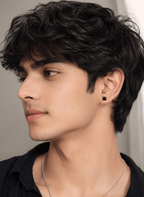 Midnight Square Earring Men’s Earring - HOT-EAR-001-3 - Luxeria