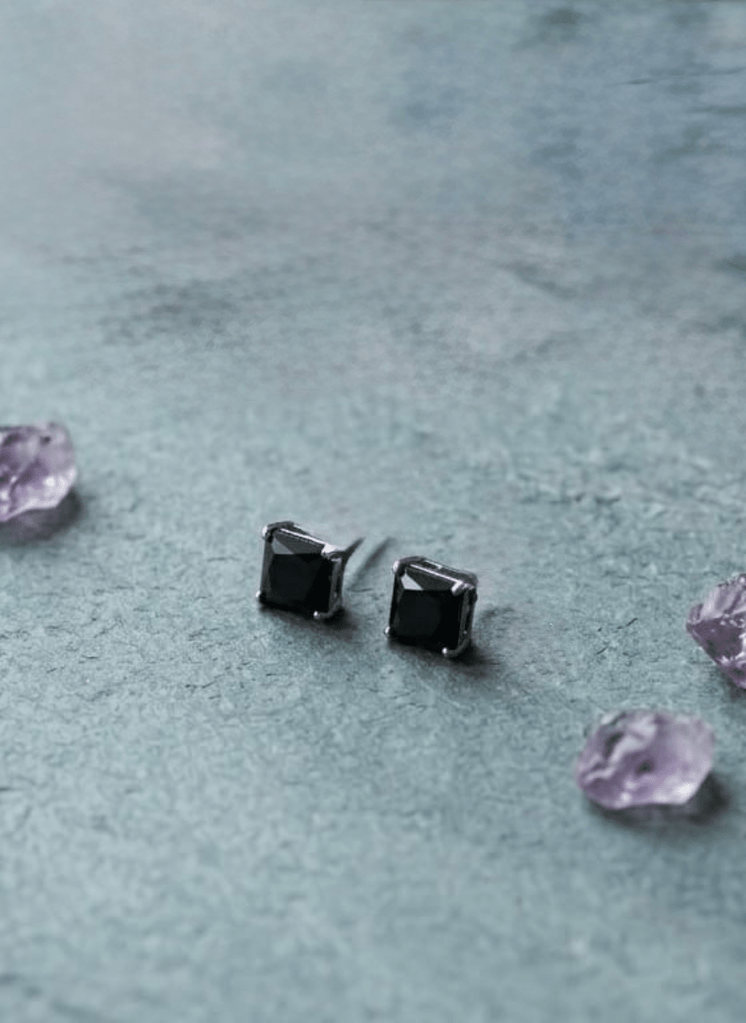 Midnight Square Earring Men’s Earring - HOT-EAR-001-3 - Luxeria
