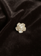 Mini Rose Brooch Pin with Pearl & Layered Petals - WEB-B-005 - Luxeria
