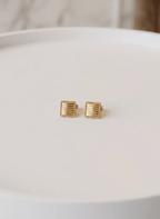 Minimal Square Stud Earring - LSTU-B2-000003 - Luxeria