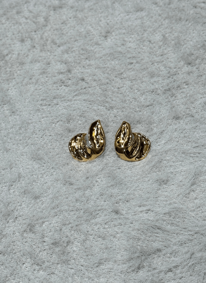 Molten Wave Earrings - EWS-EAR-008-2 - Luxeria