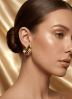 Molten Wave Earrings - EWS-EAR-008-2 - Luxeria
