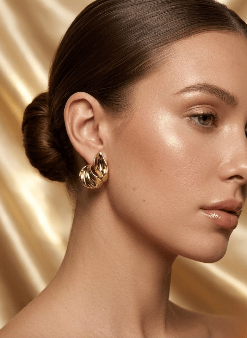 Molten Wave Earrings - EWS-EAR-008-2 - Luxeria