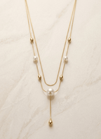 Moon Pearl Necklace - NAK-CHA-010 - Luxeria