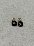 Noir Frame Earrings - NAK-EAR-001 - Luxeria