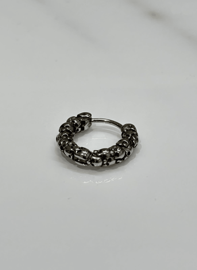 Orbit Stone Hoop Men’s Earring - HOT-EAR-001-5 - Luxeria