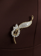 Orchid Leaf Brooch - WEB-BRO-5 - Luxeria