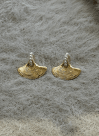 Pearl Arc Stud Earrings - EWS-EAR-002 - Luxeria