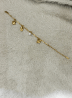 Pearl Charm Bracelet - LUXBLT-C3-7-2 - Luxeria