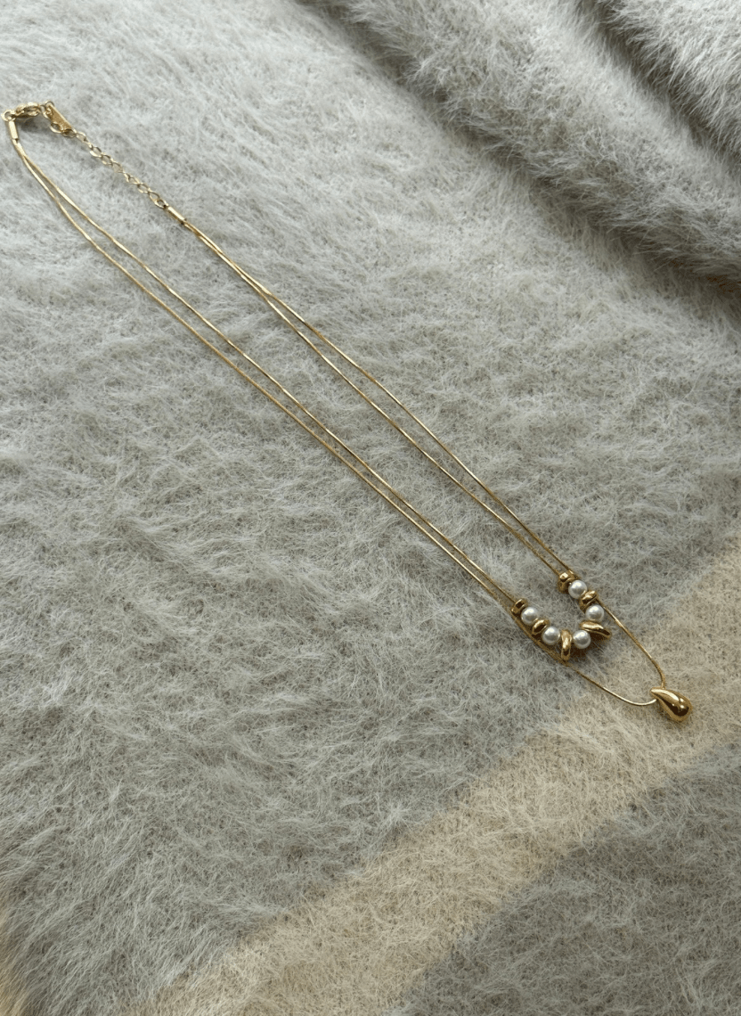 Pearl Drop Chain - NAK-CHA-007 - Luxeria