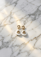 Pearl Halo Earrings - NAK-EAR-004-3 - Luxeria
