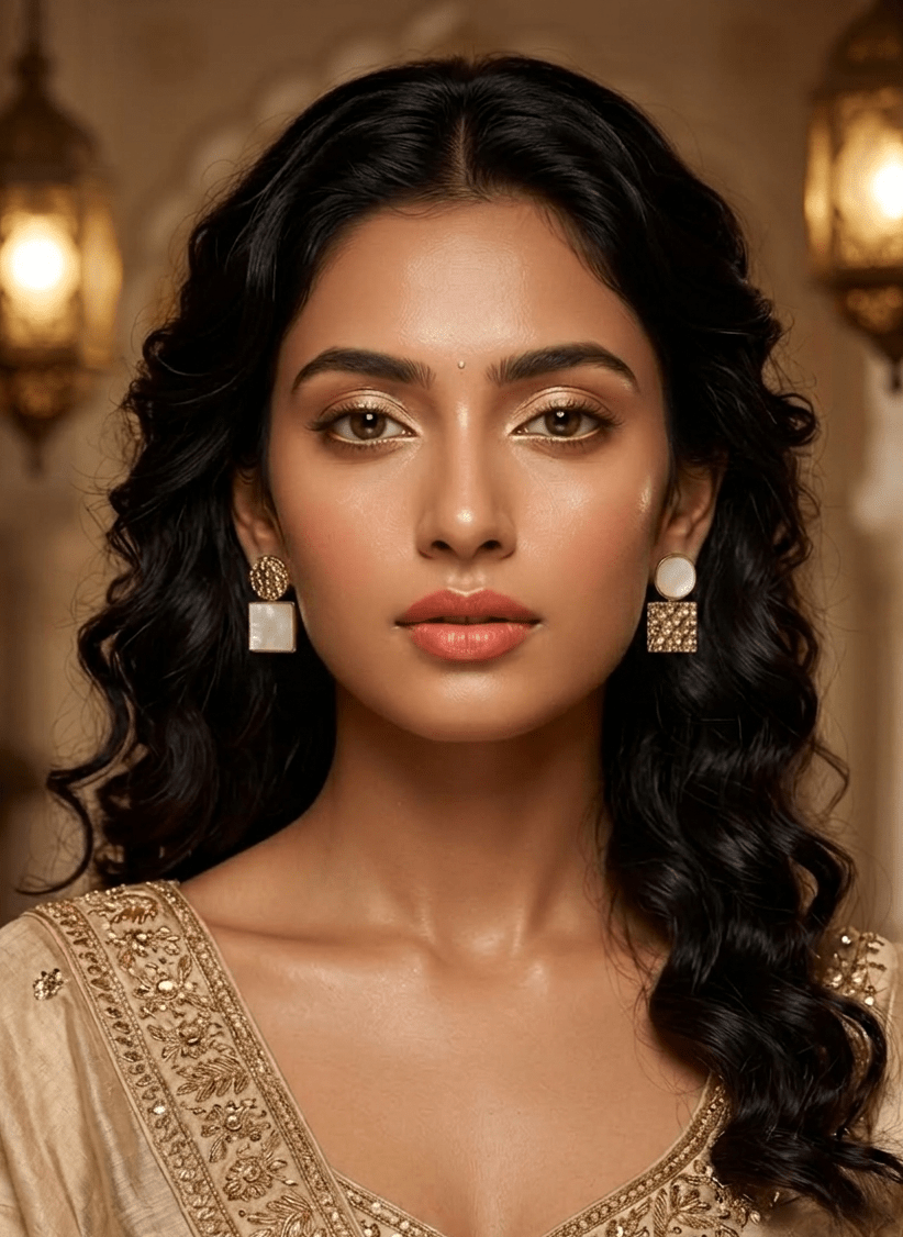 Pearl Mosaic Earrings - EWS-EAR-010-2 - Luxeria
