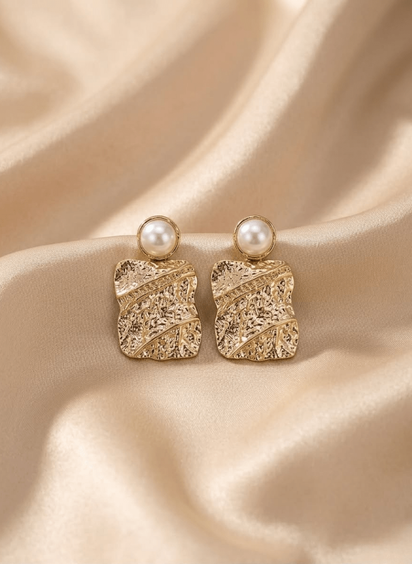 Pearl Texture Earring - LUXEAR-AA56 - Luxeria