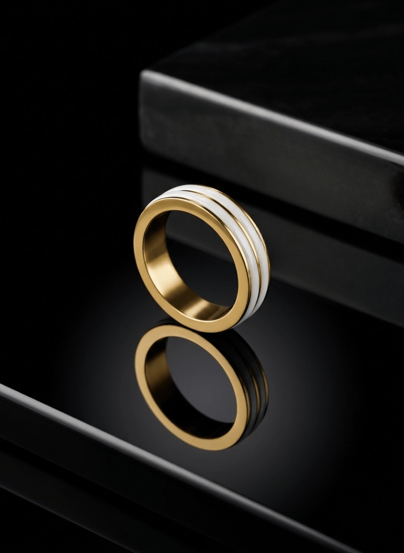 Pearl Wave Ring Men’s Ring - HOT-RIN-006 - Luxeria