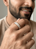 Pearl Wave Ring Men’s Ring - HOT-RIN-006 - Luxeria