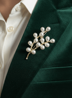 Petite Pearl Branch Brooch Pin - WEB-B-003 - Luxeria