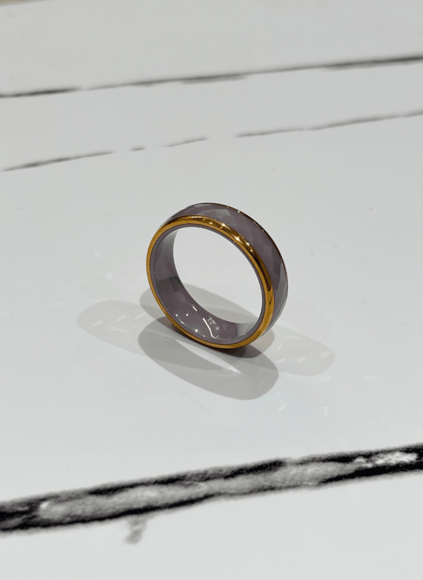 Purple Crystal Ring Men’s Ring - HOT-RIN-011 - Luxeria