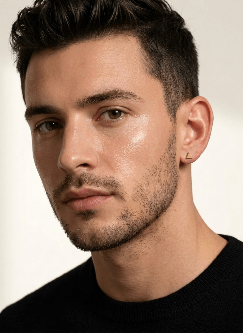 Pyramid Edge Earring Men’s Earring - HOT-EAR-003-3 - Luxeria