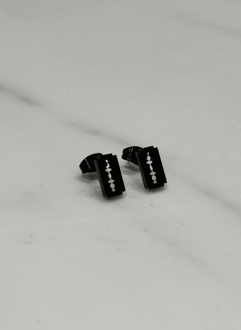 Razor Line Earring Men’s Earring - HOT-EAR-003-2 - Luxeria