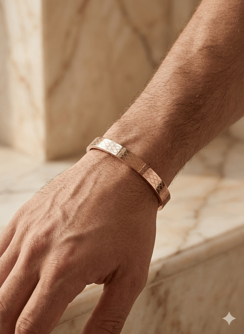 Rose Luxe Men’s Kada - HOT-KAD-006-5 - Luxeria
