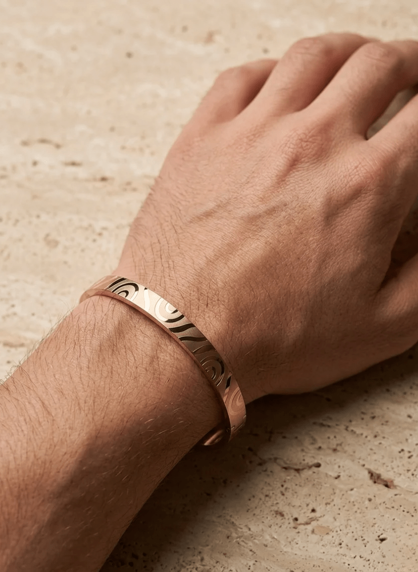 Rose Wave Men’s Kada - HOT-KAD-006-7 - Luxeria