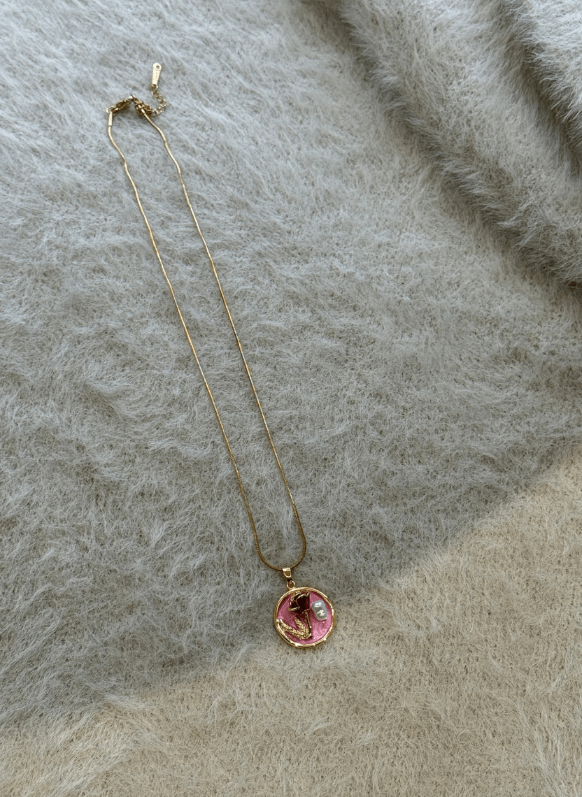 Rosy Charm Chain - LUXCHA-D2-36 - Luxeria