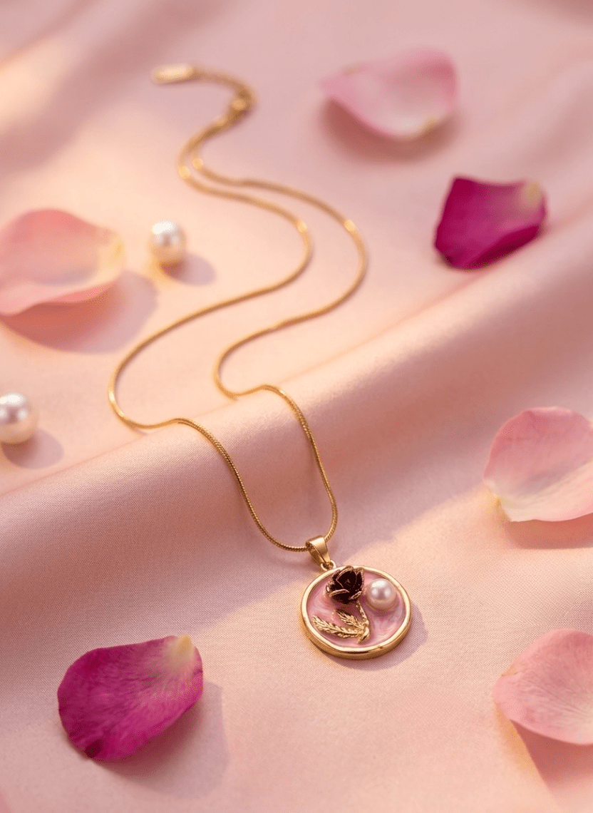 Rosy Charm Chain - LUXCHA-D2-36 - Luxeria