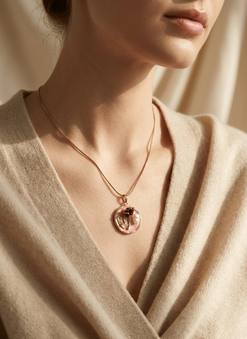 Rosy Charm Chain - LUXCHA-D2-36 - Luxeria