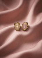 Rosy Stone Earrings - LUXEAR-AA17 - Luxeria