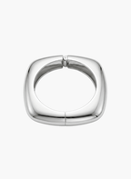 Silver Bold Square Hinged Kada -  - Luxeria