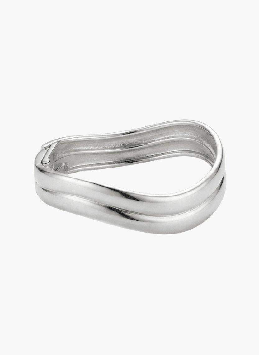 Silver Double Wave Kada -  - Luxeria