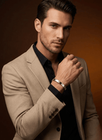 Silver Maze Men’s Kada - HOT-KAD-006-4 - Luxeria