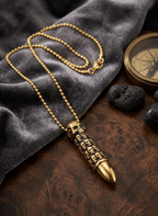 Skull Bullet Pendant / Men’s Chain - EWS-CHA-010-2 - Luxeria