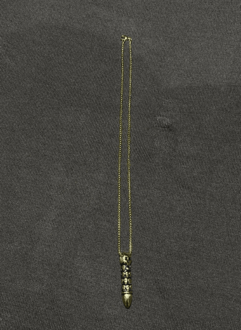 Skull Bullet Pendant / Men’s Chain - EWS-CHA-010-2 - Luxeria