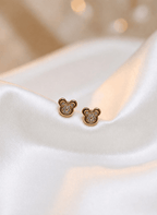 Small Bear Stud Earring - LUXEAR-AA8-1 - Luxeria